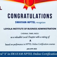 SWAYAM NPTEL Award for LIBA